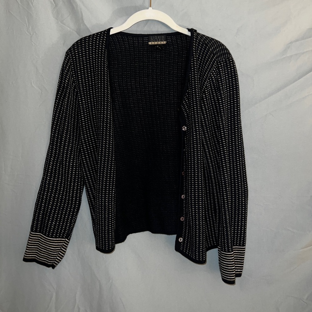 Black Pattern Button Up - image 1